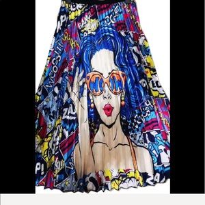 CLEARANCE SALE: Artsy Pleated Skirt